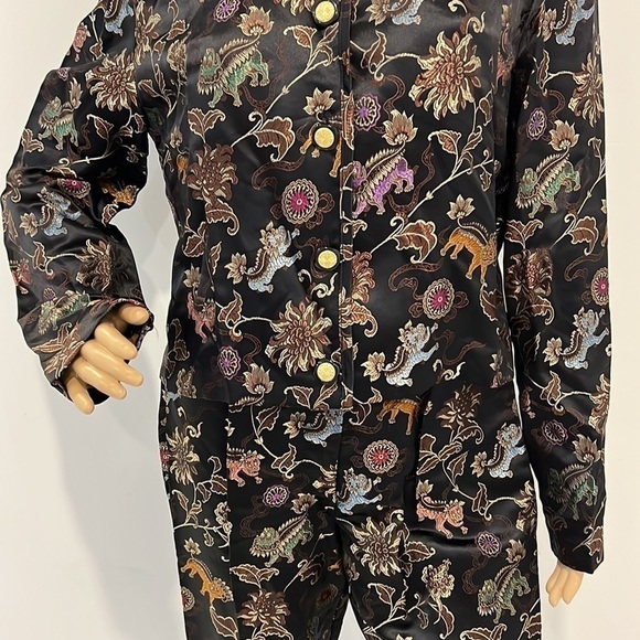Joseph Ribkoff Chinese Dragon Brocade 2 piece Suit Jacket and Trousers 8/10 - Picture 5 of 17
